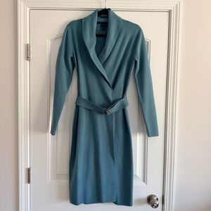 Ann Taylor Teal Long Sleeve Dress